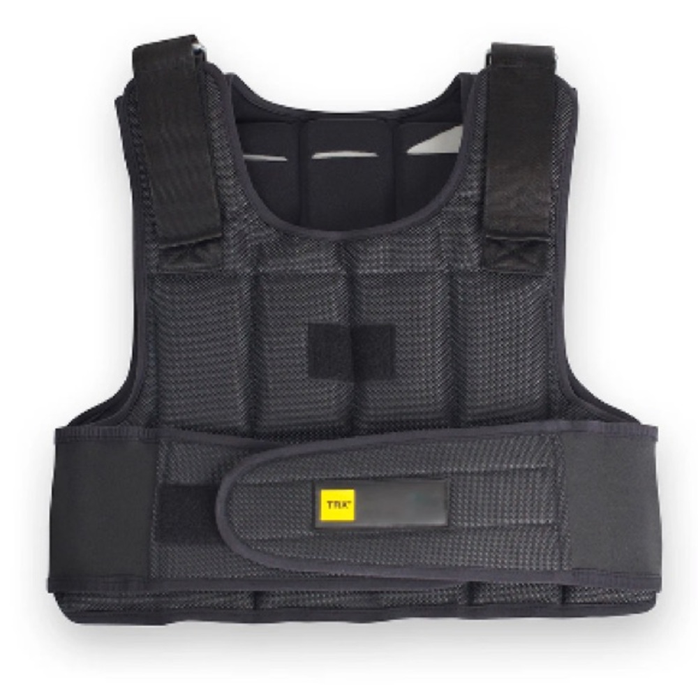 Black Weighted Vest – Adjustable Fitness Wearable